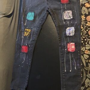 Blue sever jeans